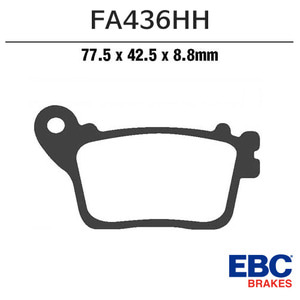 EBC 13- ZX6R 리어 브레이크패드 FA436HH바이크마루